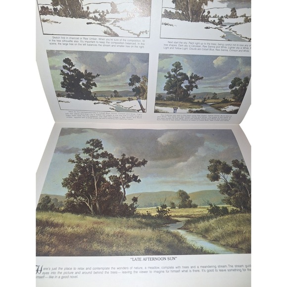 Vintage Landscapes You Can Paint By William Palluth Scrapbook Junk Journal - Picture 4 of 6